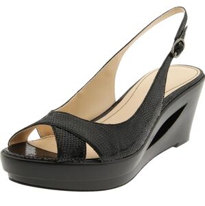 CALVIN KLEIN Roseria Platform Window Wedge Sandals 8.5